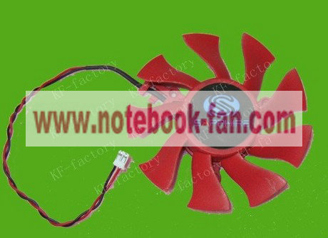 75mm ATI Sapphire Video Card Cooler Fan FD8015U12S 0.5A - Click Image to Close